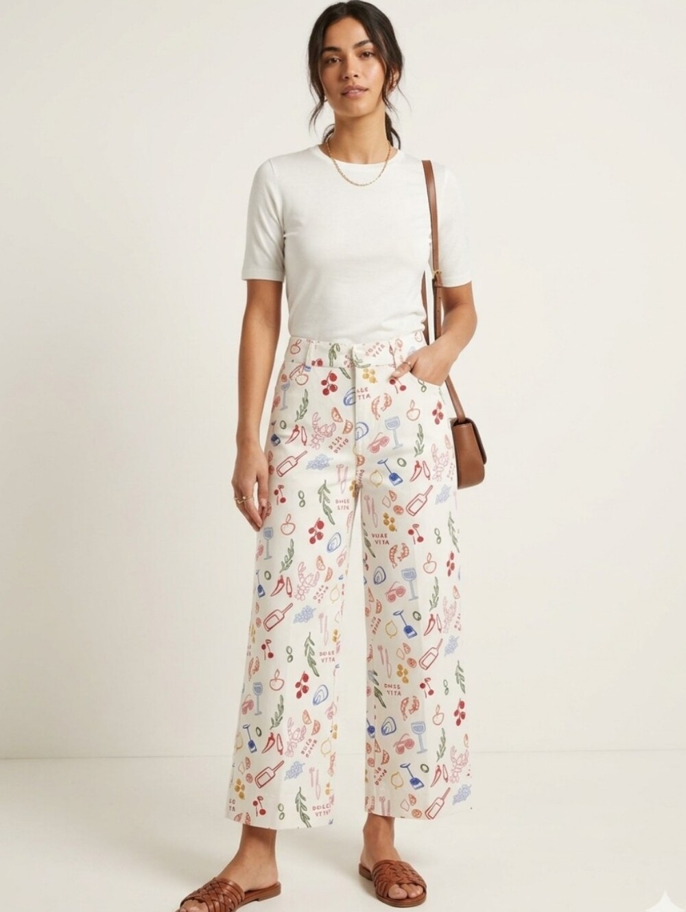 NWOT Bagatelle Dolce Vita Twill White Wide-Leg Pants